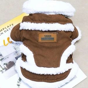 Puppy fleece jacket/coat🐶🤎